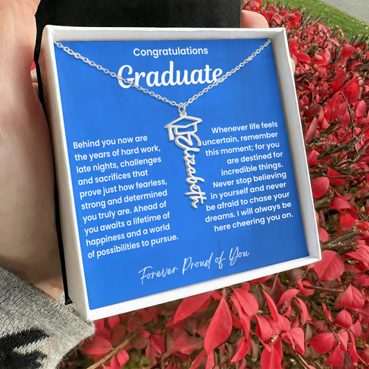 Congratulations Graduate-Name Necklace-LB
