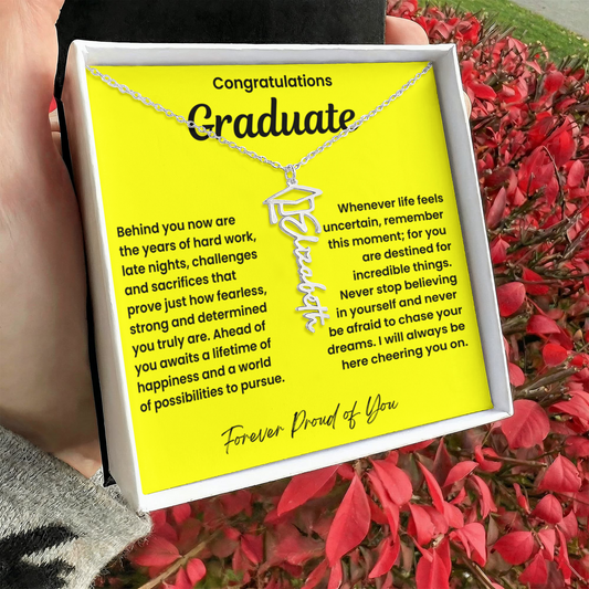 Congratulations Graduate-Name Necklace-Y