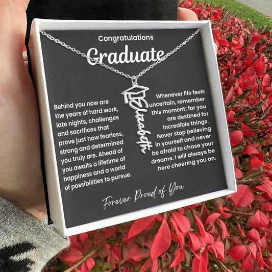 Congratulations Graduate-Name Necklace-BL