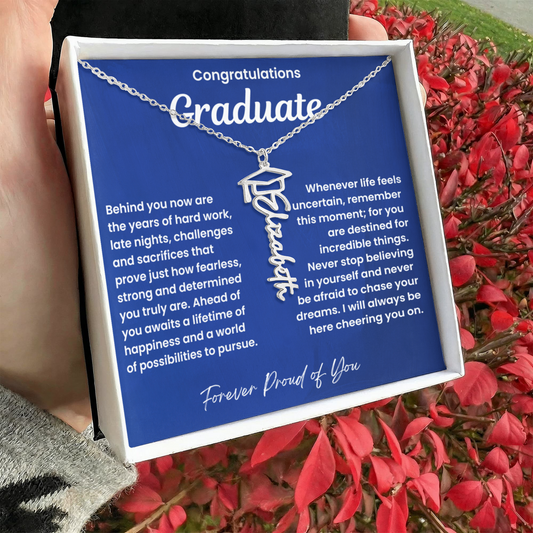 Congratulations Graduate-Name Necklace-NB