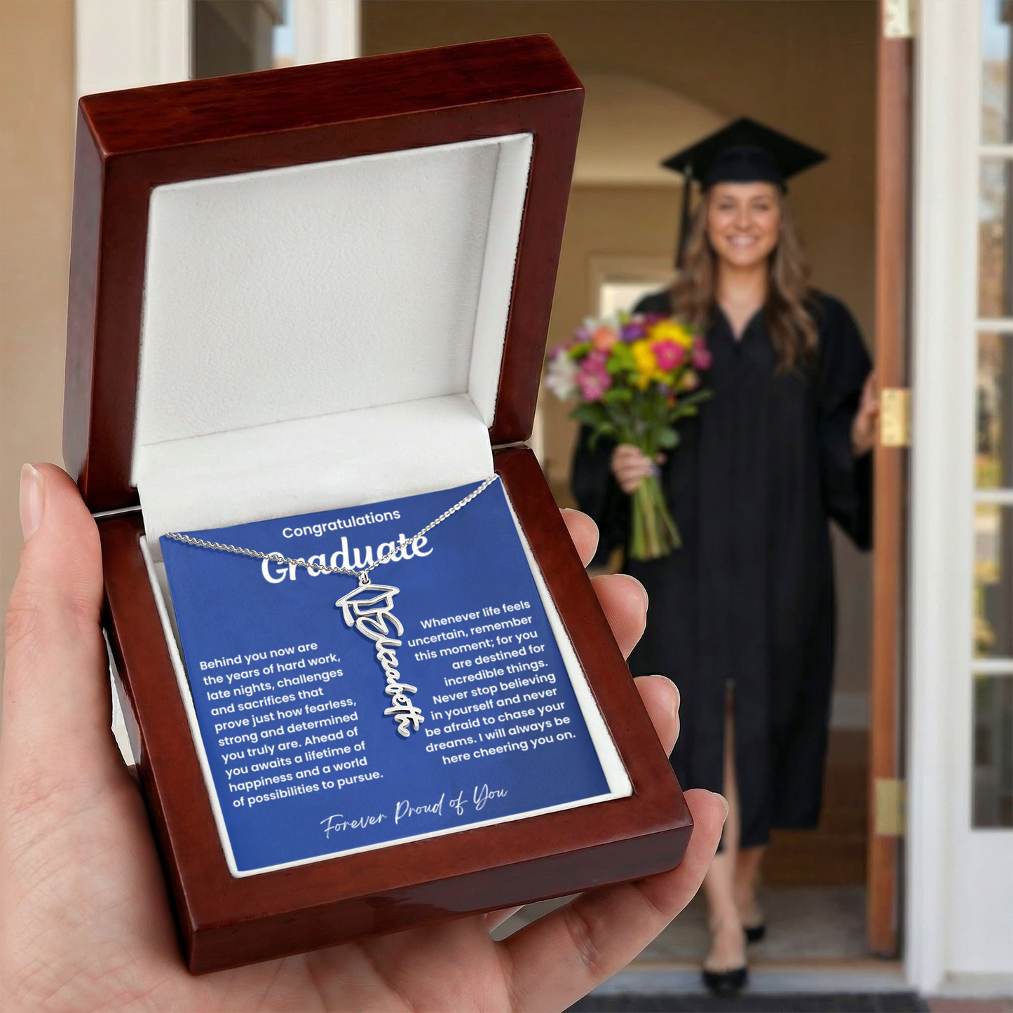 Congratulations Graduate-Name Necklace-NB