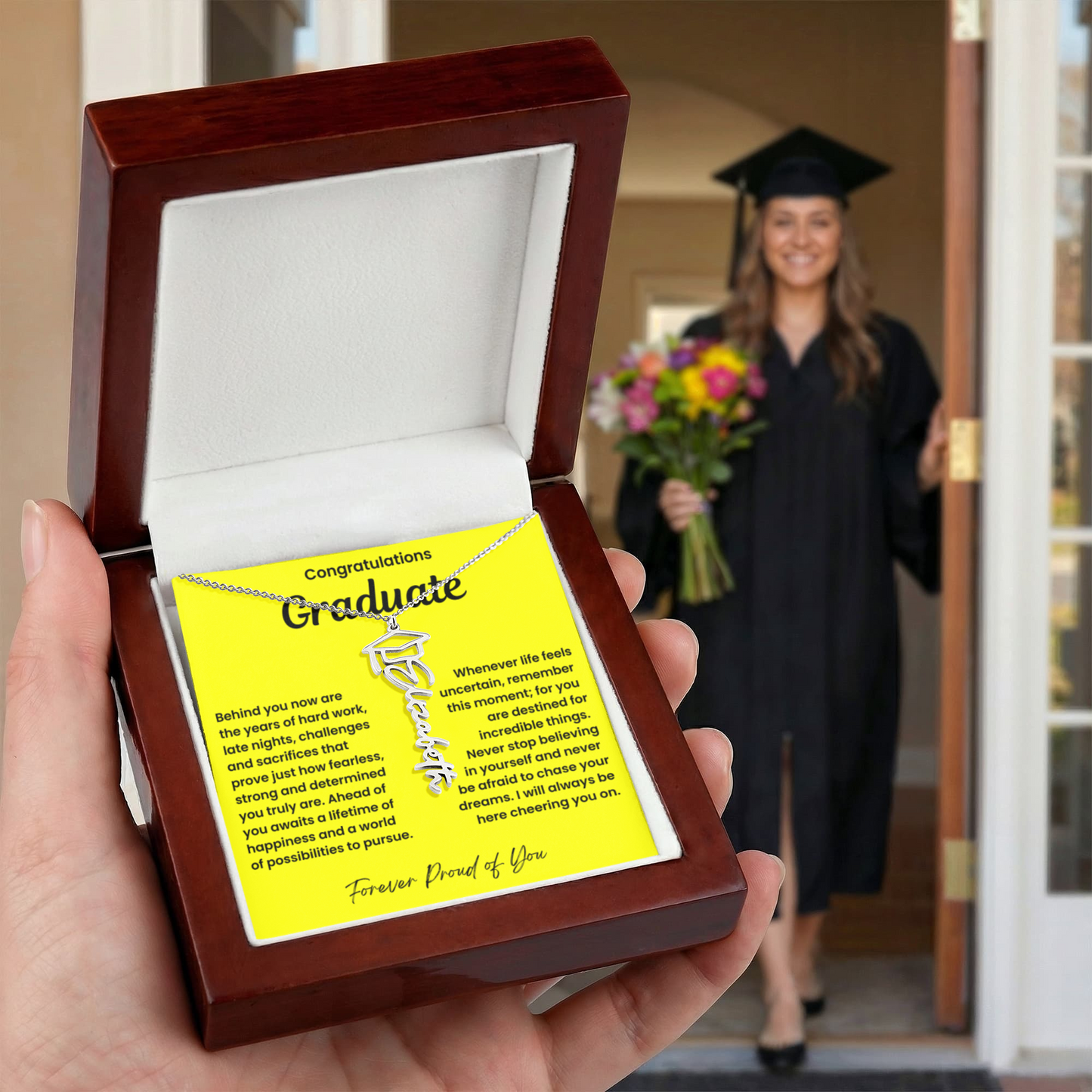 Congratulations Graduate-Name Necklace-Y
