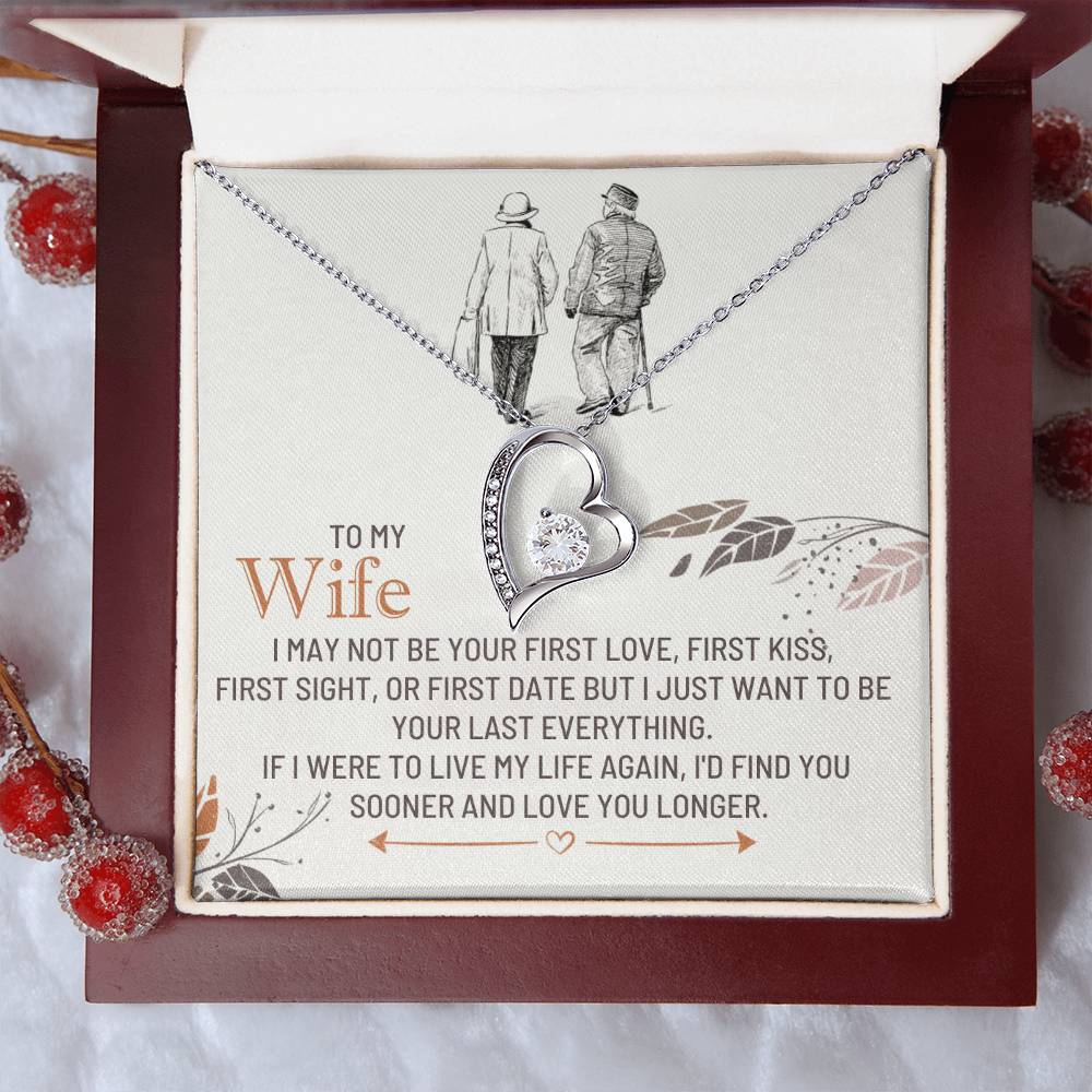 To My Wife-Love You Sooner-Forever Love Necklace