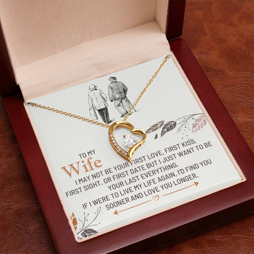To My Wife-Love You Sooner-Forever Love Necklace