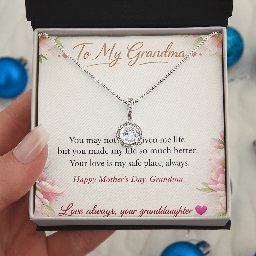 To My Grandma-Love Always Your Granddaughter-Eternal Hope Necklace