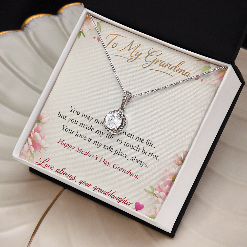 To My Grandma-Love Always Your Granddaughter-Eternal Hope Necklace