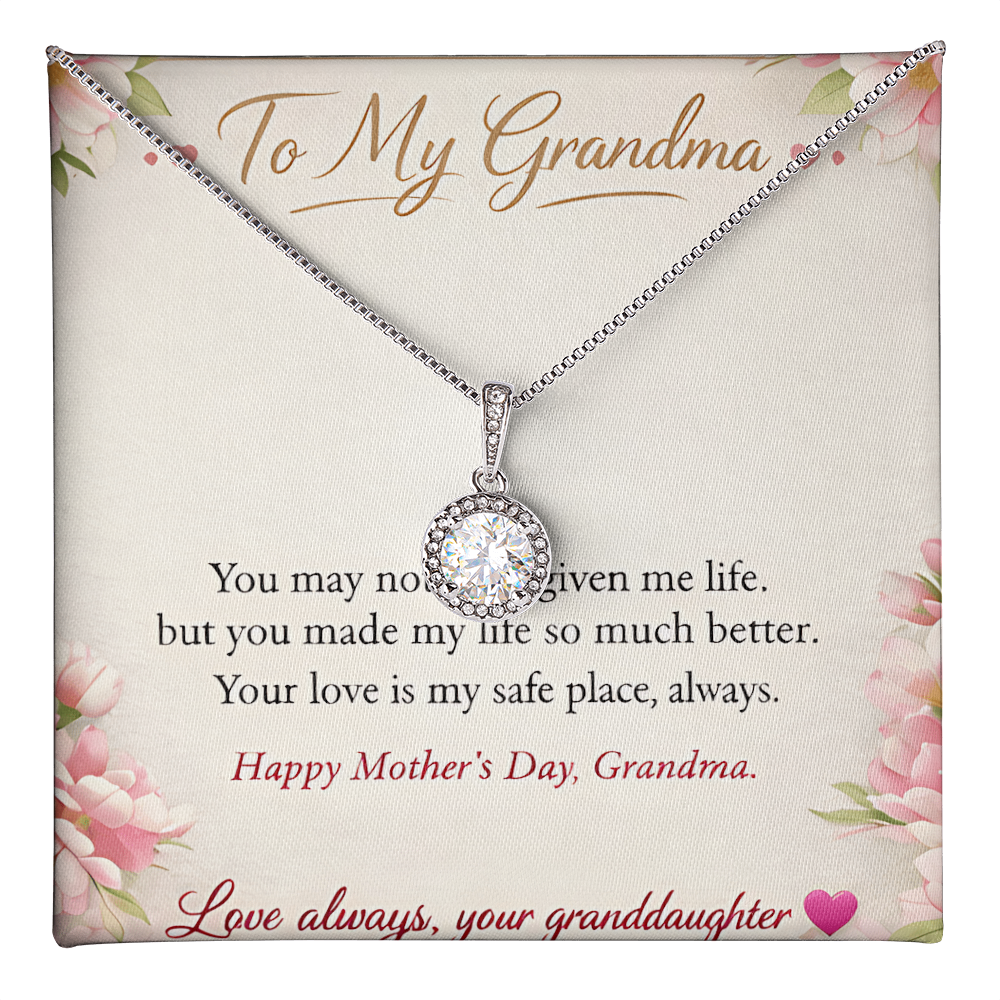 To My Grandma-Love Always Your Granddaughter-Eternal Hope Necklace