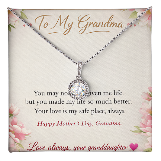 To My Grandma-Love Always Your Granddaughter-Eternal Hope Necklace