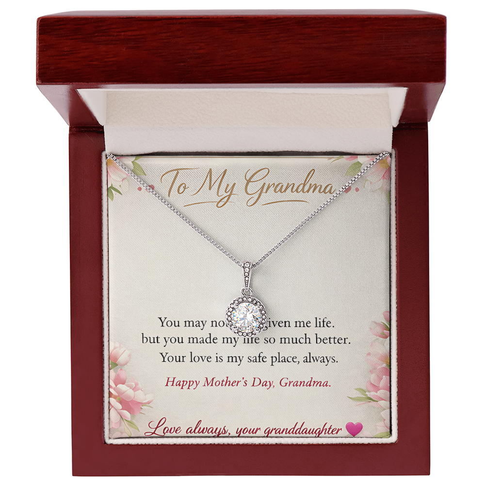 To My Grandma-Love Always Your Granddaughter-Eternal Hope Necklace