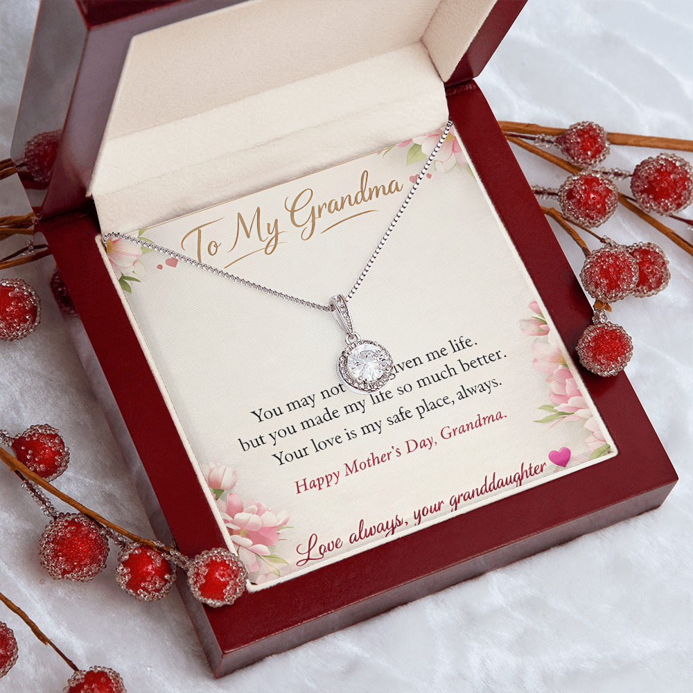 To My Grandma-Love Always Your Granddaughter-Eternal Hope Necklace