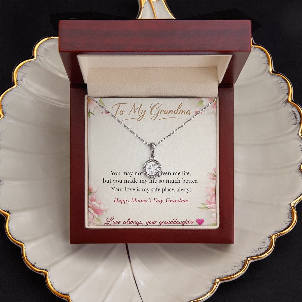 To My Grandma-Love Always Your Granddaughter-Eternal Hope Necklace