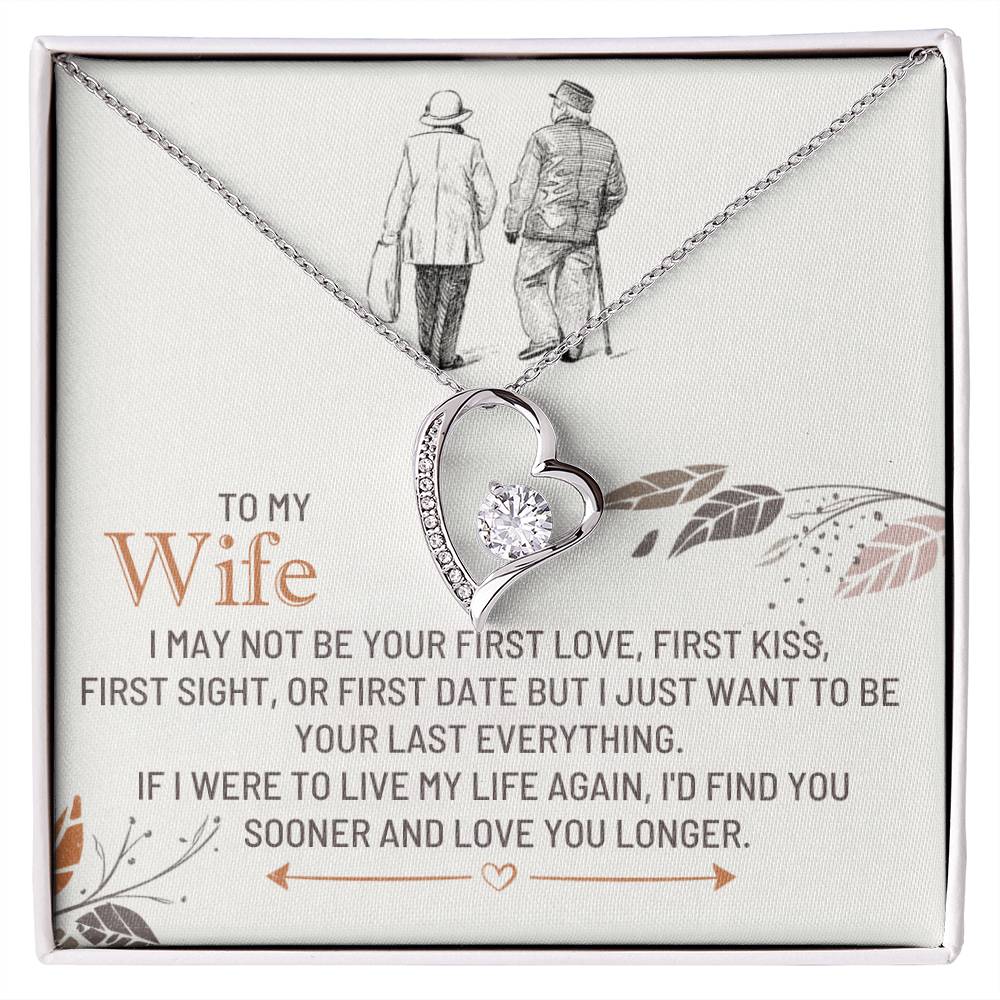 To My Wife-Love You Sooner-Forever Love Necklace