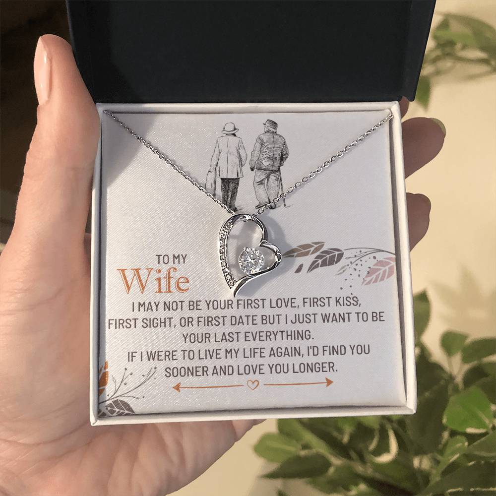 To My Wife-Love You Sooner-Forever Love Necklace