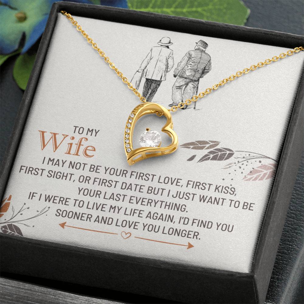 To My Wife-Love You Sooner-Forever Love Necklace