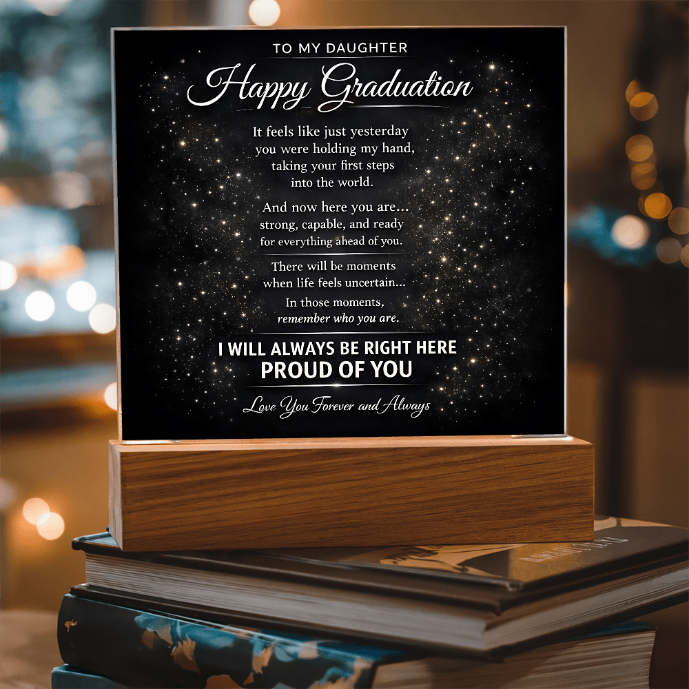 To My Daughter-Always Right Here For You-Acrylic Light Stand