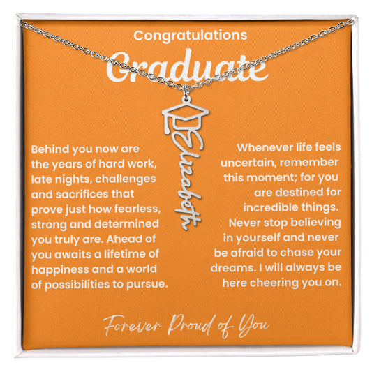 Congratulations Graduate-Name Necklace