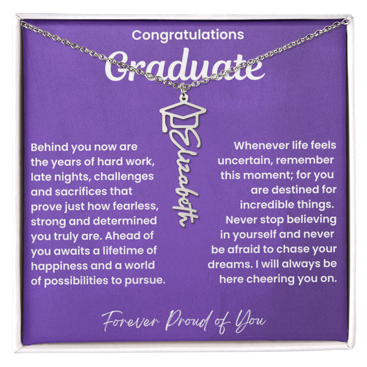 Congratulations Graduate-Name Necklace-P