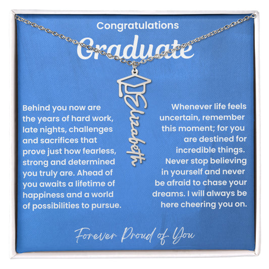 Congratulations Graduate-Name Necklace-LB