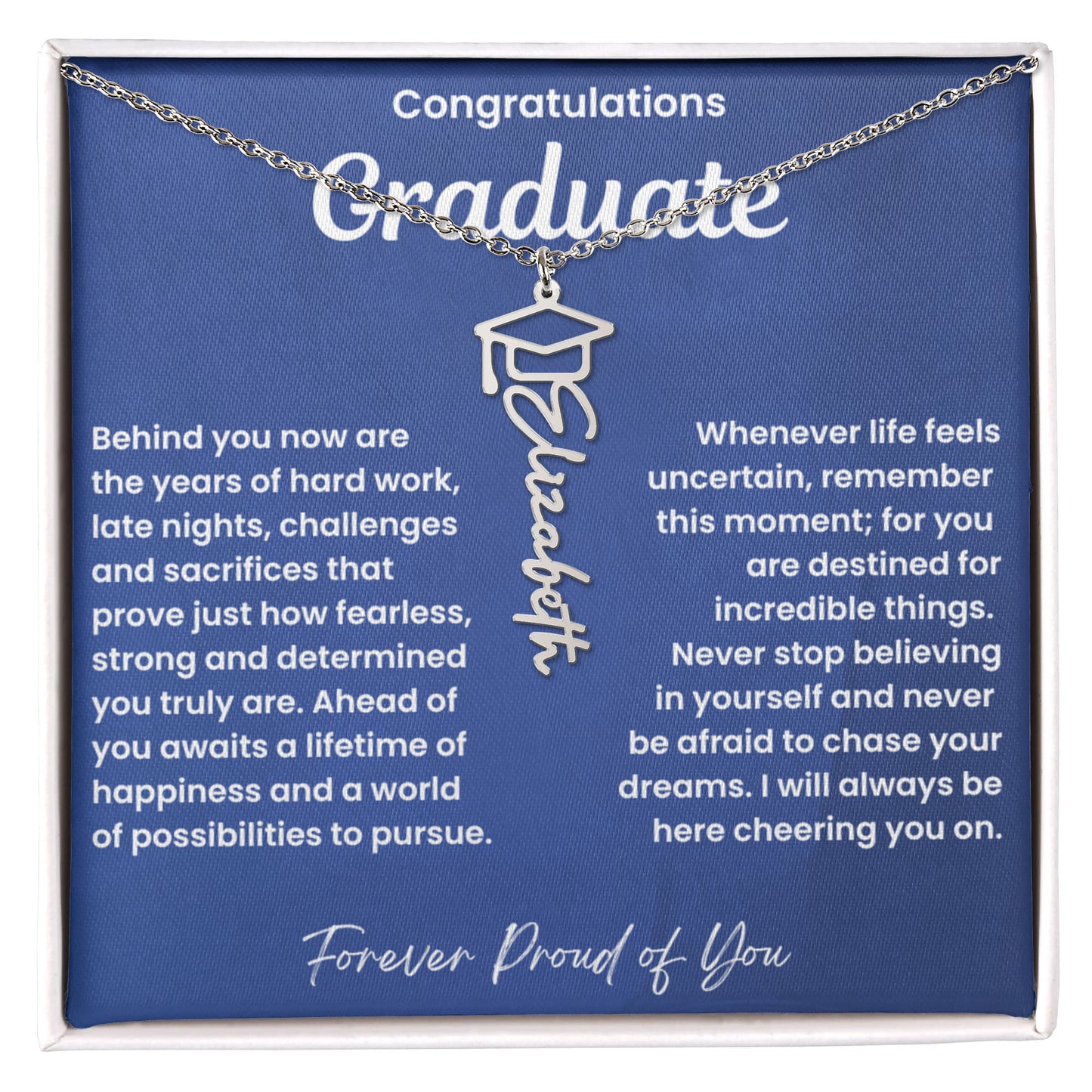Congratulations Graduate-Name Necklace-NB