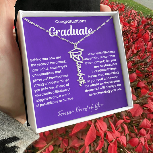 Congratulations Graduate-Name Necklace-P