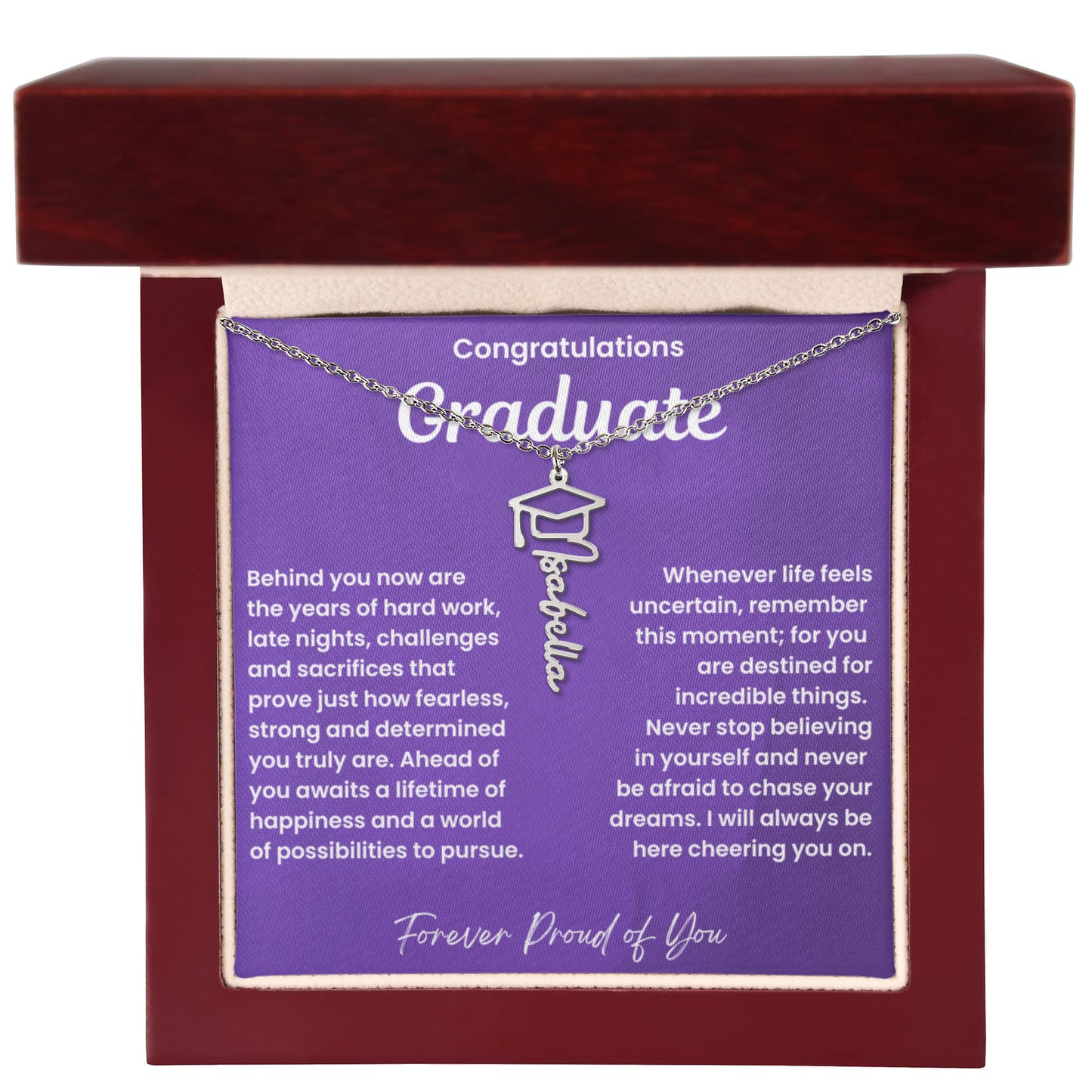 Congratulations Graduate-Name Necklace-P