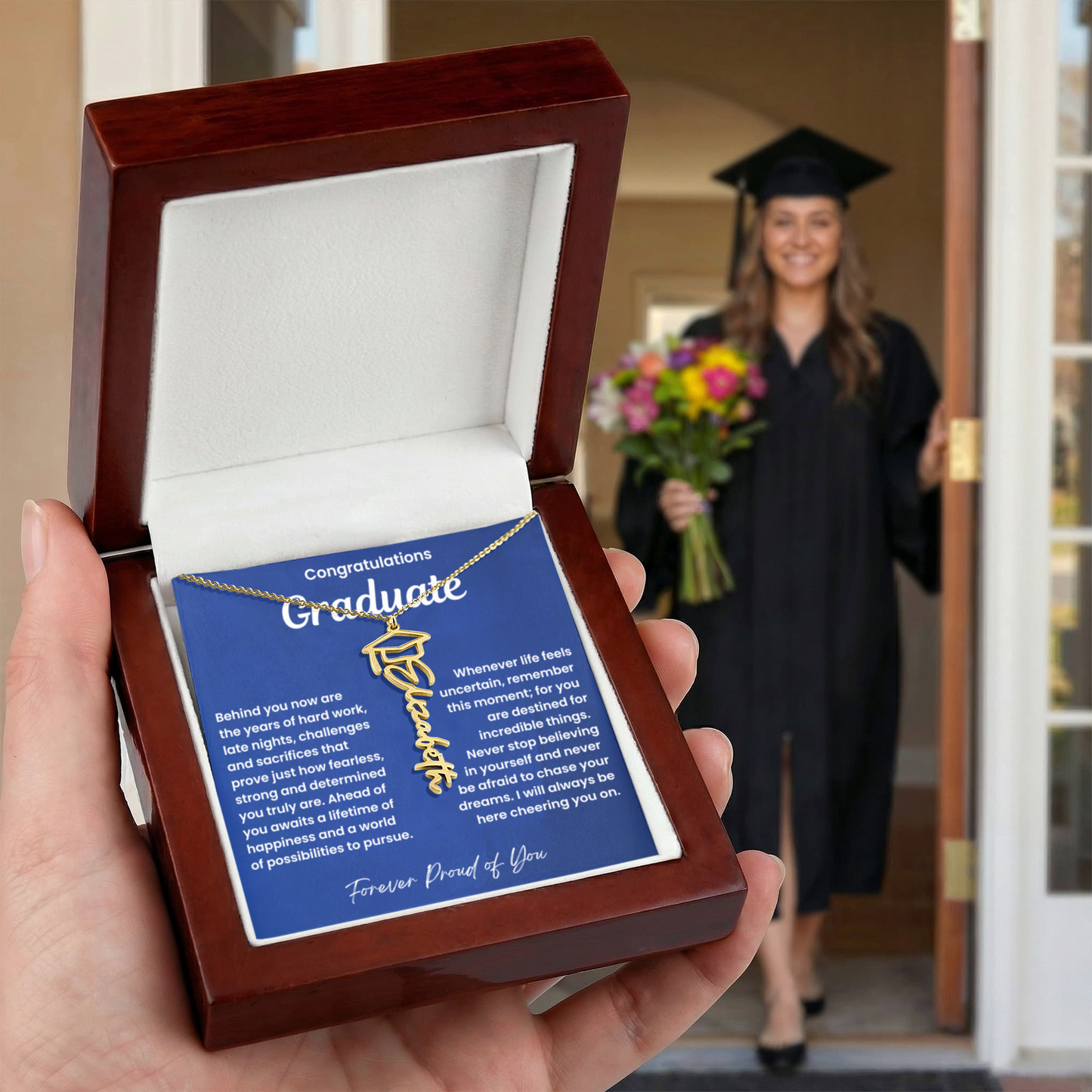 Congratulations Graduate-Name Necklace-NB