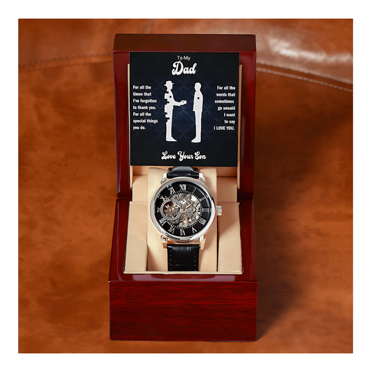 To My Dad - For Words That Go Unsaid - Openwork Watch